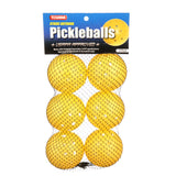 Pickleball OutdoorBall, 6-Pack, Optic Yellow
