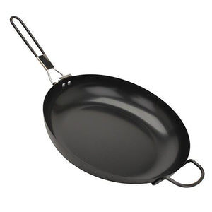 Steel Frying Pan with Folding Handle