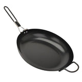 Steel Frying Pan with Folding Handle
