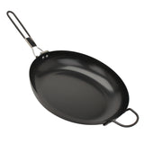 Steel Frying Pan with Folding Handle